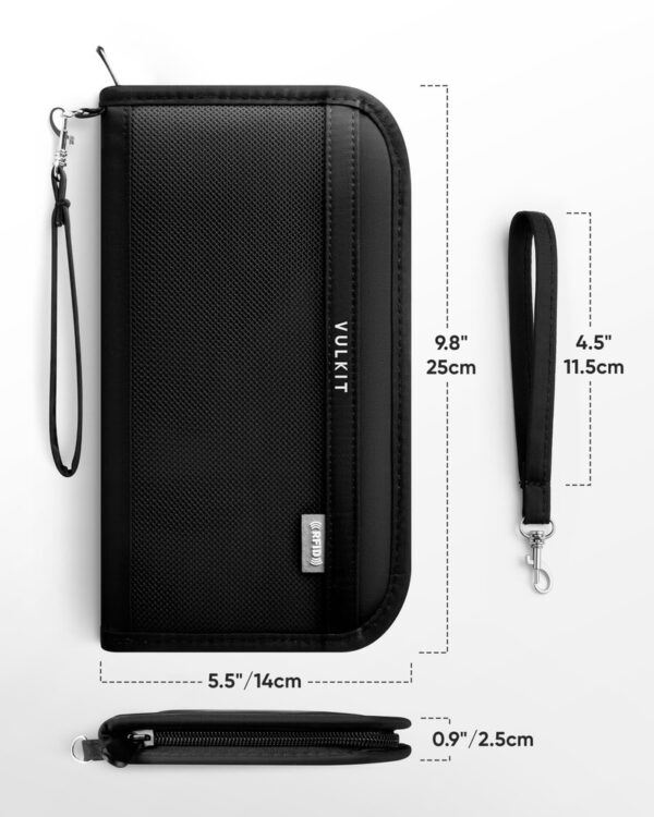 Potovalna denarnica za dokumente in denar – RFID zaščita - slika 9