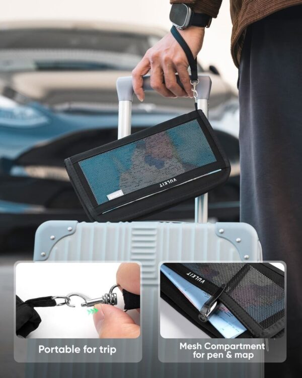 Potovalna denarnica za dokumente in denar – RFID zaščita - slika 3