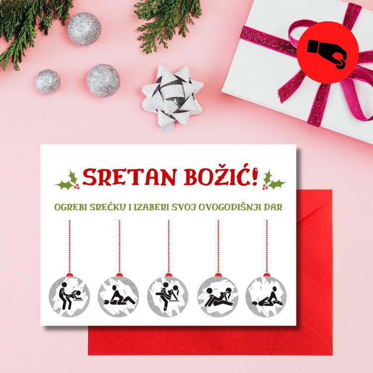 Blagdanska čestitka - podrgni i otkrij