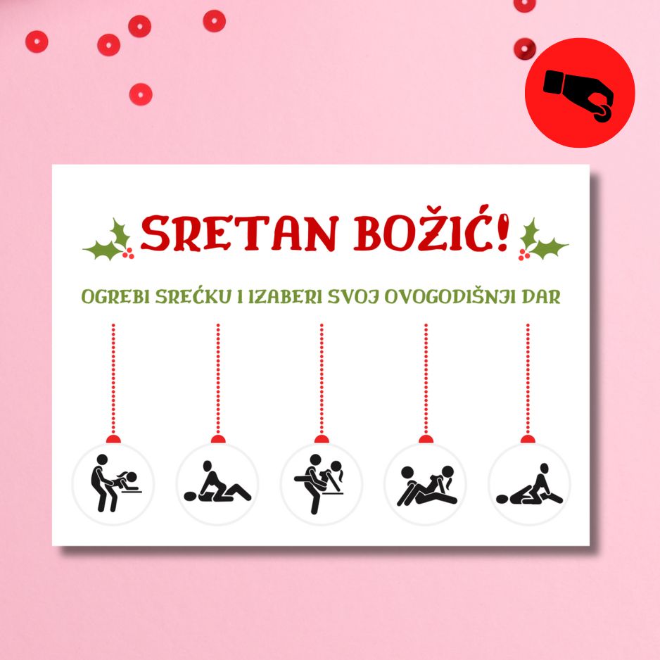 Blagdanska čestitka - podrgni i otkrij - Slika 2